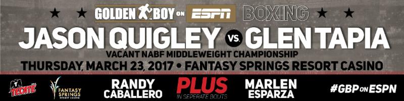 FORMER IBF BANTAMWEIGHT WORLD CHAMPION RANDY CABALLERO TO NOW TAKE ON JESUS RUIZ FOR THE VACANT NABF SUPER BANTAMWEIGHT TITLE ON MARCH 23 INAUGURAL GOLDEN BOY BOXING ON ESPN&nbsp;SHOW