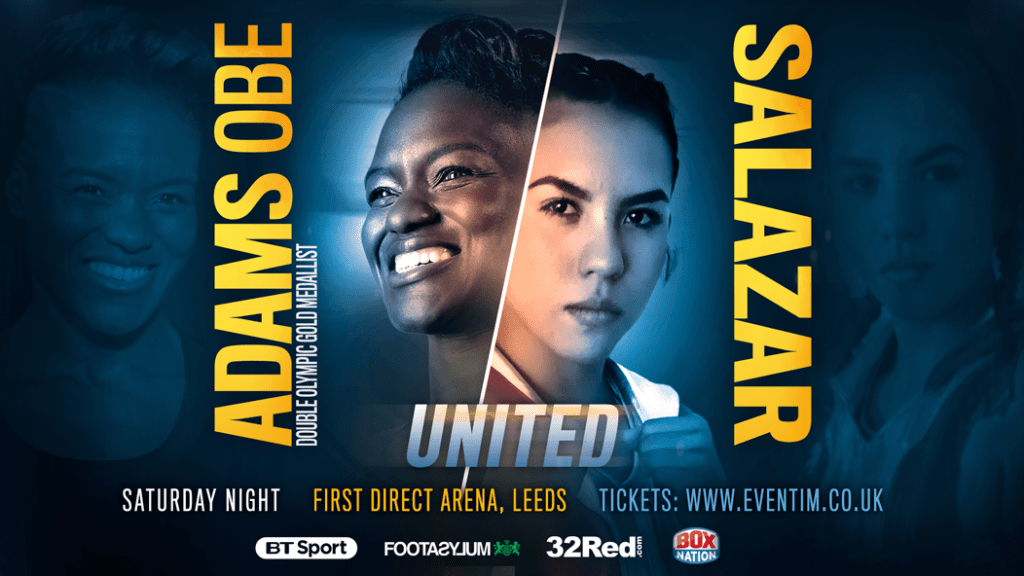 NICOLA ADAMS OBE FACES MARYAN SALAZAR IN LEEDS&nbsp;HOMECOMING