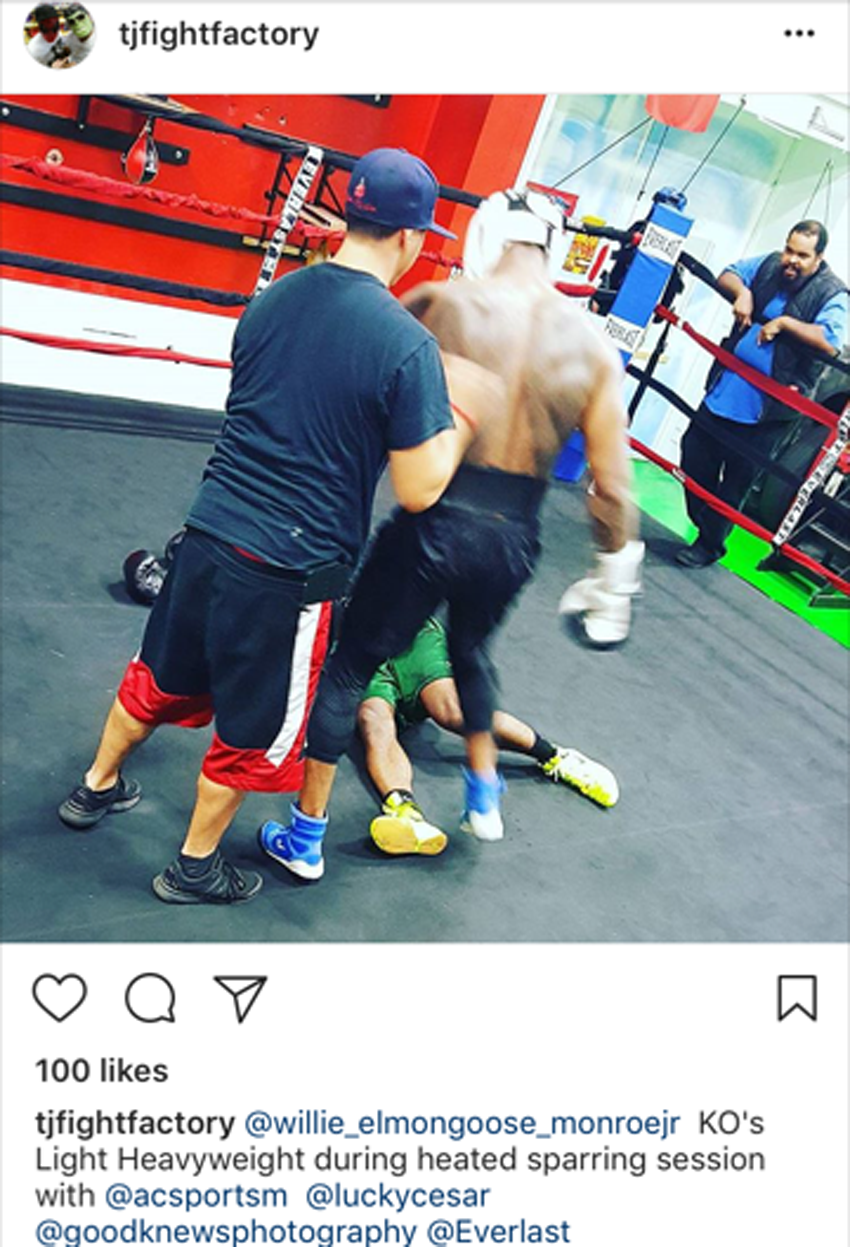 MONROE JR KO’ING LIGHT-HEAVYWEIGHTS IN SAUNDERS TRAINING&nbsp;CAMP?