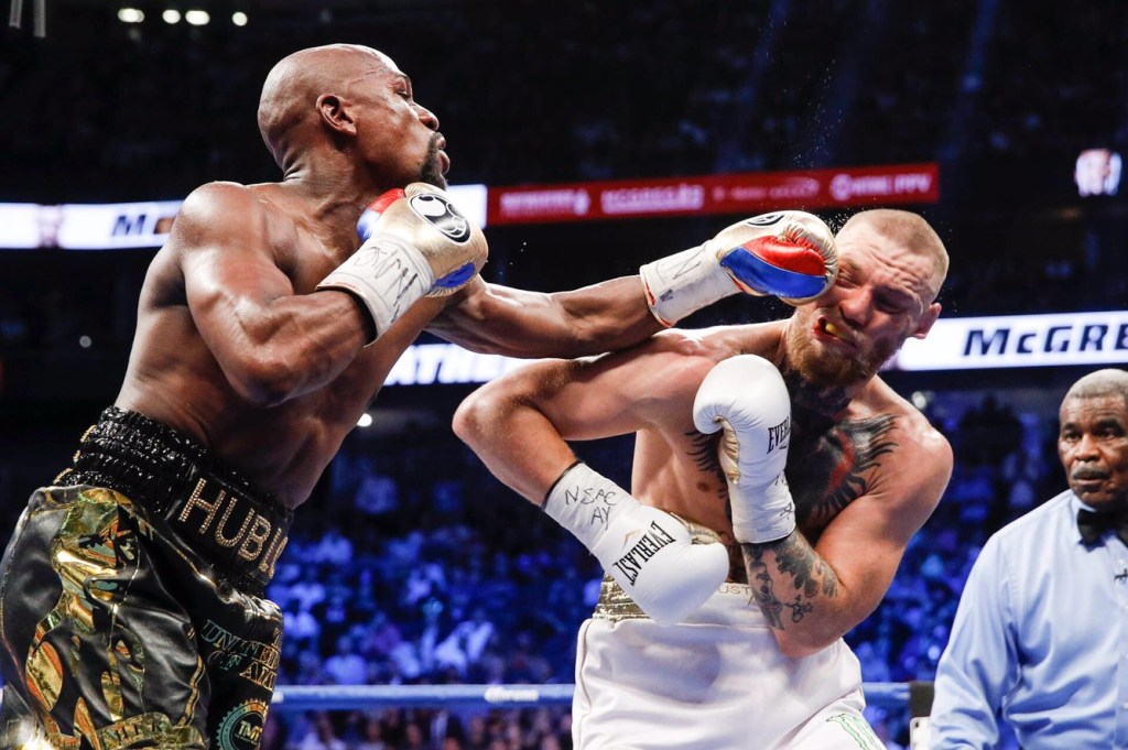 FLOYD MAYWEATHER SCORES 10th ROUND TECHNICAL KNOCKOUT WIN OVER UFC STAR CONOR McGREGOR ON SHOWTIME PPV FROM T-MOBILE ARENA IN LAS&nbsp;VEGAS