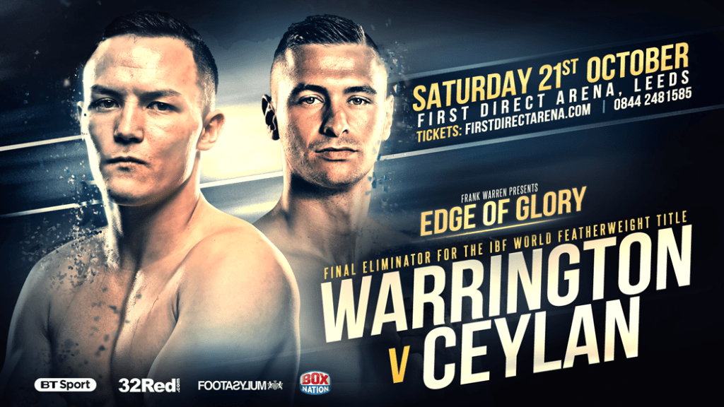 WARRINGTON FACES CEYLAN IN IBF WORLD TITLE FINAL&nbsp;ELIMINATOR