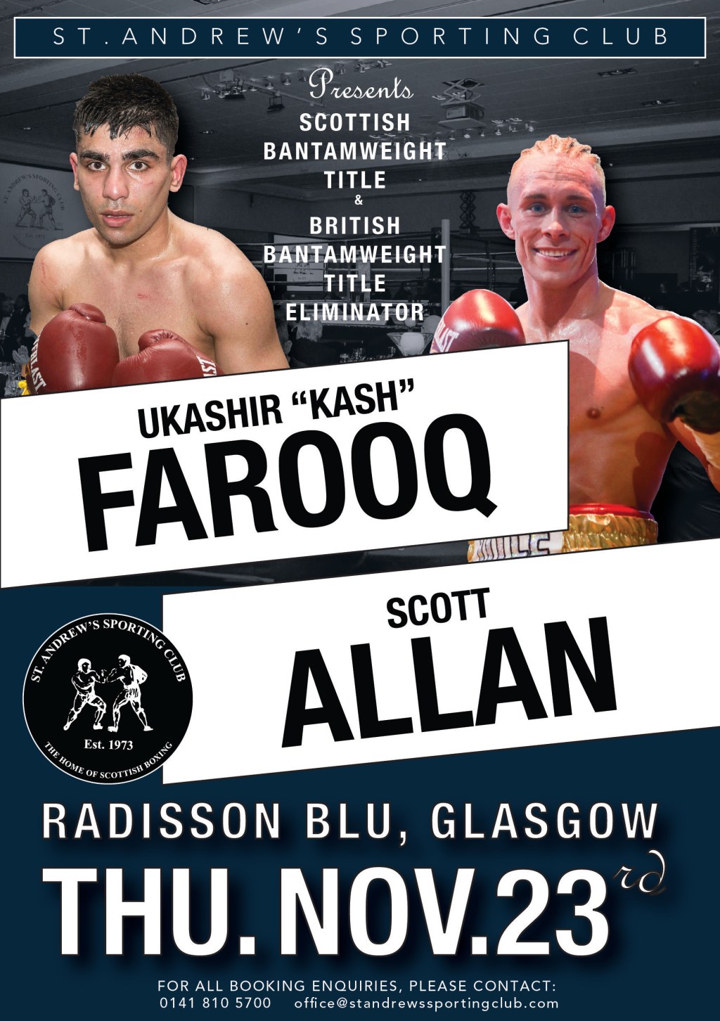 FAROOQ AND ALLEN PREPARE TO DO IT AGAIN ON NOVEMBER&nbsp;23RD
