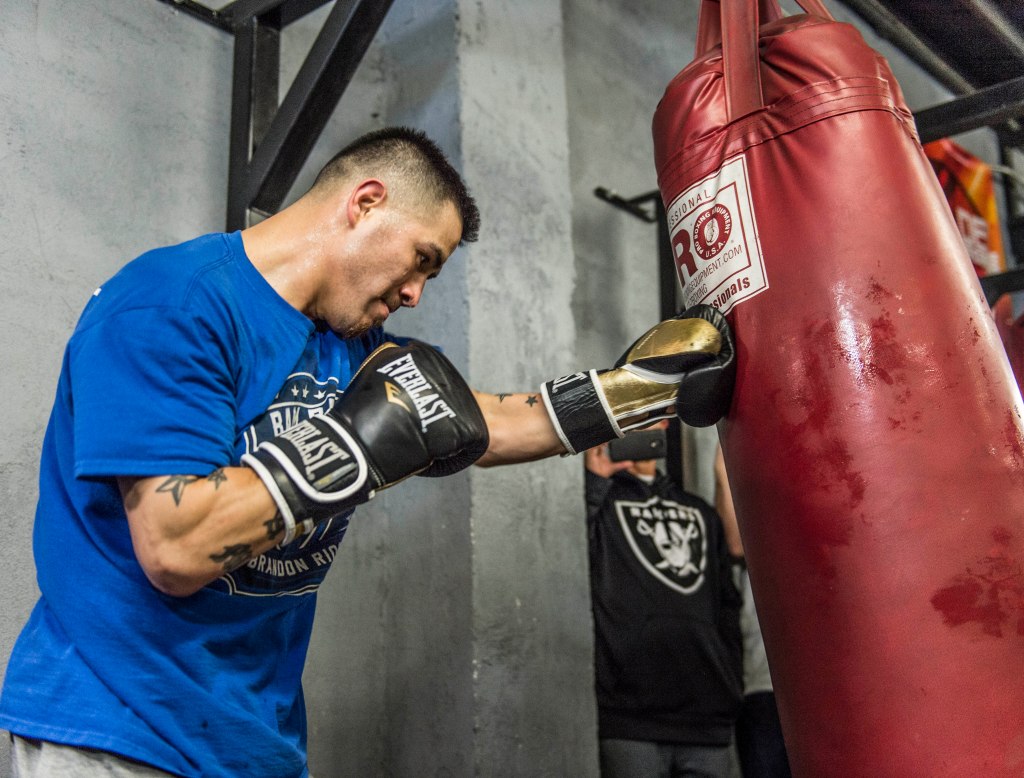 BRANDON RIOS LA MEDIA WORKOUT QUOTES &&nbsp;PHOTOS