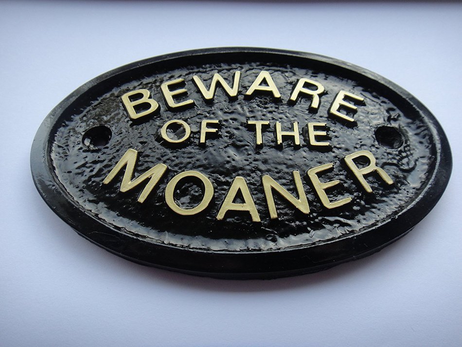 THE MONTHLY MOANER