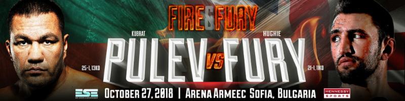 KUBRAT PULEV PROMISING ‘FIRE & FURY’ IN IBF ELIMINATOR AGAINST HUGHIE FURY ON SATURDAY, OCTOBER 27, IN SOFIA,&nbsp;BULGARIA