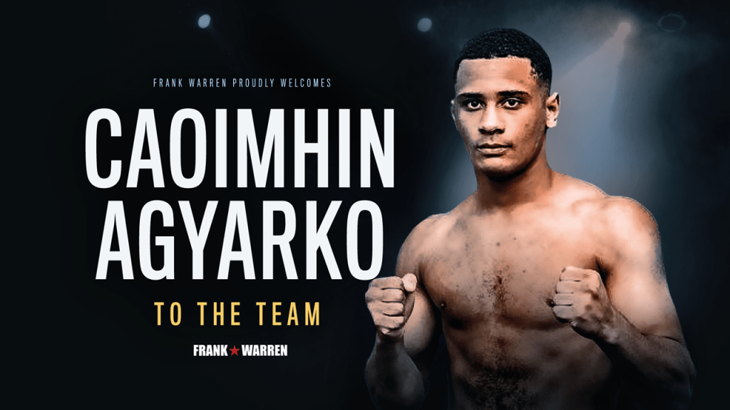 BELFAST AMATEUR CAOIMHIN AGYARKO SIGNS FOR FRANK&nbsp;WARREN