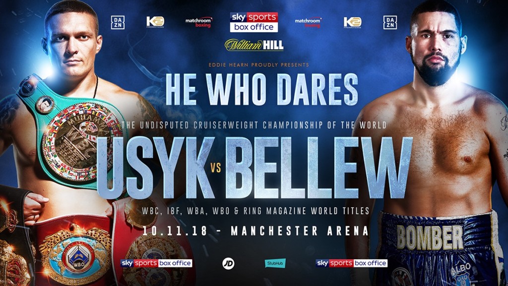 USYK AND BELLEW COLLIDE IN HISTORIC UNDISPUTED CRUISERWEIGHT&nbsp;CLASH