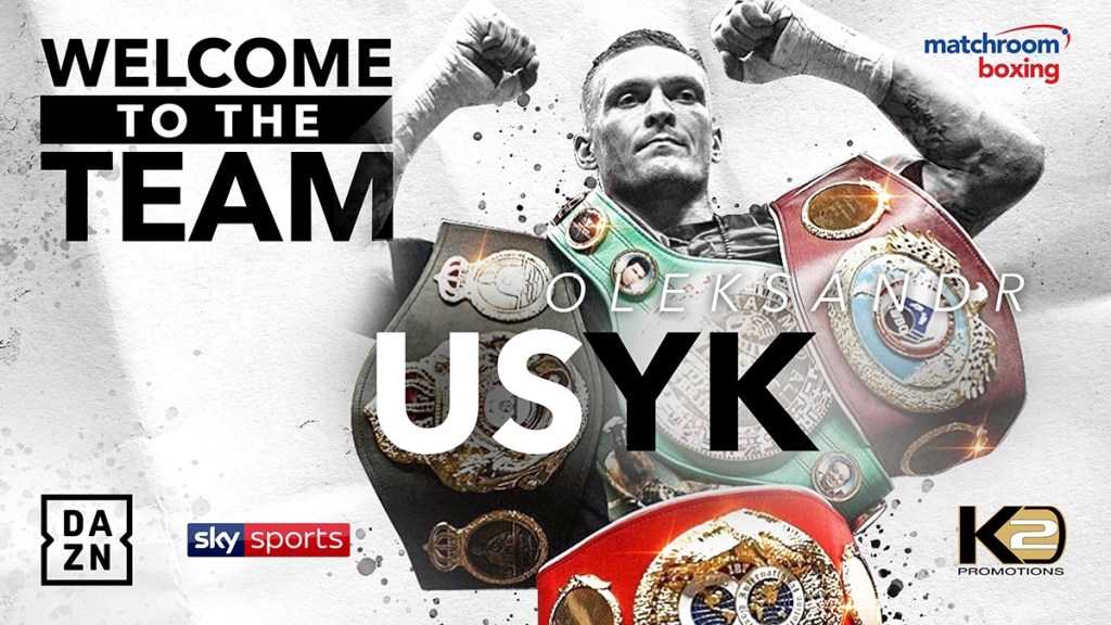 UNDISPUTED CRUISERWEIGHT CHAMPION OLEKSANDR USYK AND K2 PROMOTIONS SIGN MULTI-FIGHT DEAL WITH MATCHROOM&nbsp;BOXING