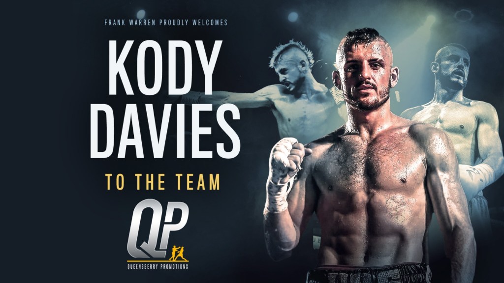 KODY DAVIES SIGNS PROMOTIONAL PACT WITH FRANK&nbsp;WARREN