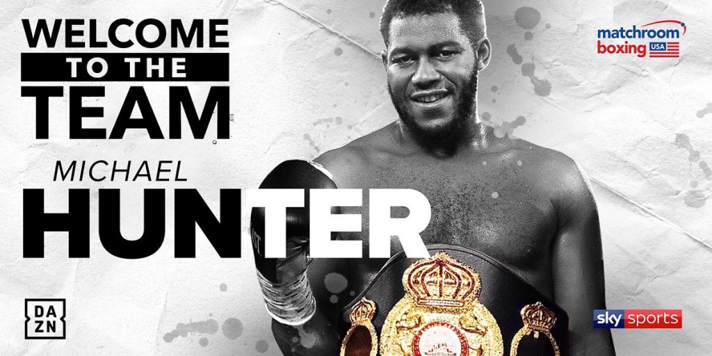 HUNTER SIGNS PROMOTIONAL DEAL WITH MATCHROOM BOXING&nbsp;USA