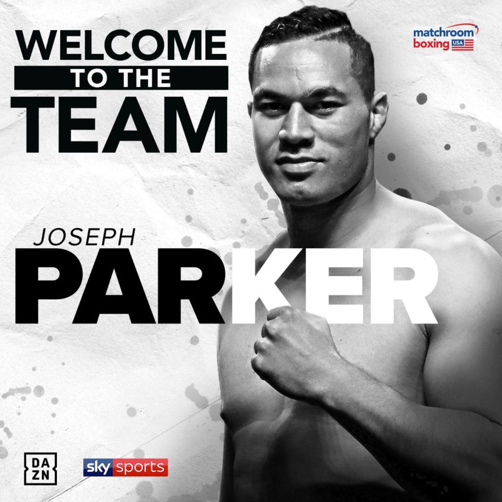 JOSEPH PARKER SIGNS PROMOTIONAL DEAL WITH MATCHROOM&nbsp;BOXING