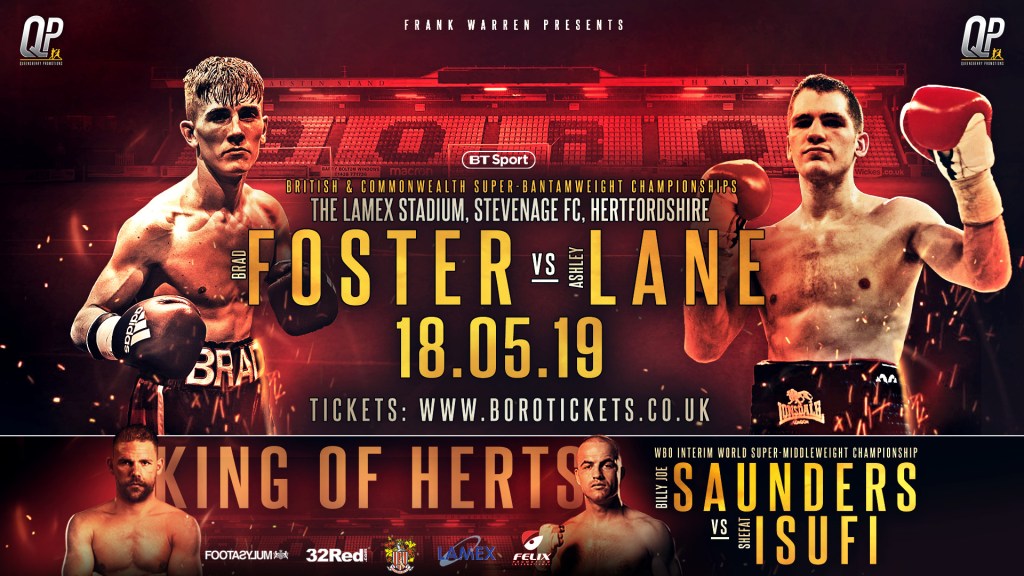 FOSTER SIGNS FOR QUEENSBERRY AND DEFENDS BRITISH TITLE AT&nbsp;STEVENAGE