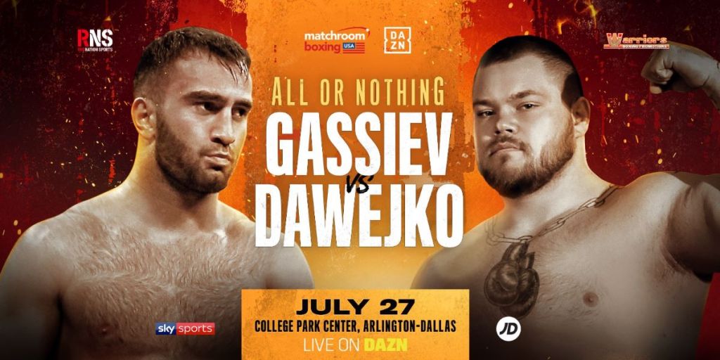 GASSIEV MAKES HEAVYWEIGHT BOW AGAINST&nbsp;DAWEJKO