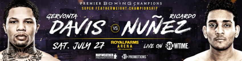 GERVONTA DAVIS MAKES BALTIMORE HOMECOMING TO DEFEND TITLE AGAINST RICARDO NUNEZ ON JULY&nbsp;27