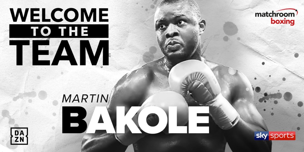 MARTIN BAKOLE SIGNS PROMOTIONAL DEAL WITH MATCHROOM&nbsp;BOXING