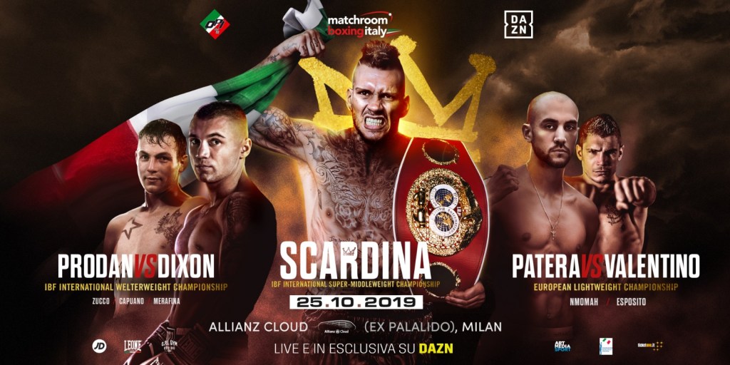 SCARDINA BACK IN ACTION IN MILAN ON OCTOBER&nbsp;25