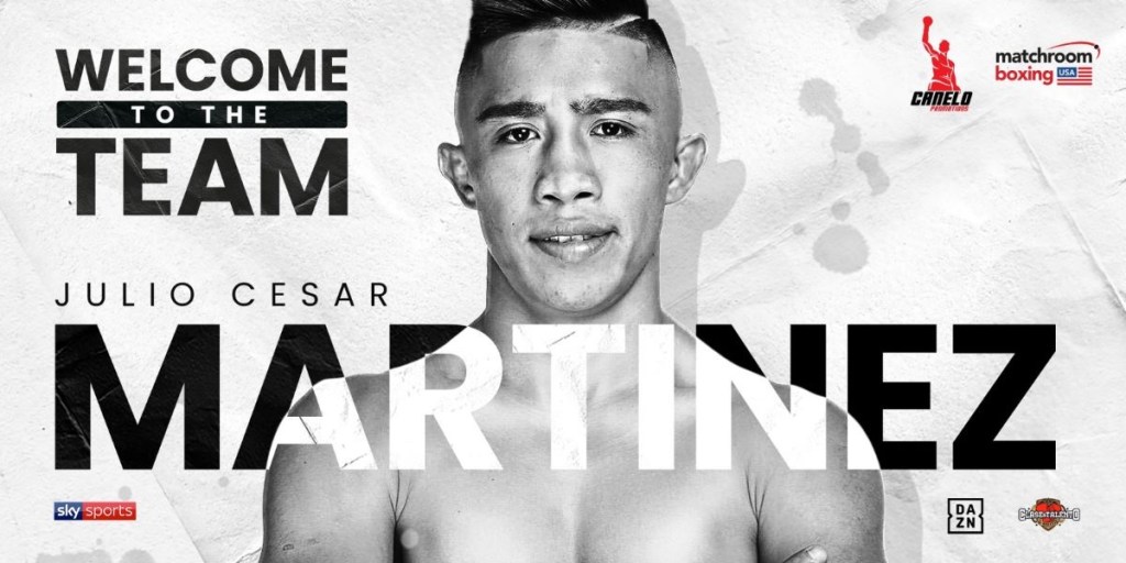 JULIO CESAR MARTINEZ SIGNS PROMOTIONAL DEAL WITH MATCHROOM BOXING&nbsp;USA