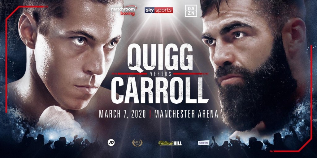 QUIGG AND CARROLL CLASH IN&nbsp;MANCHESTER