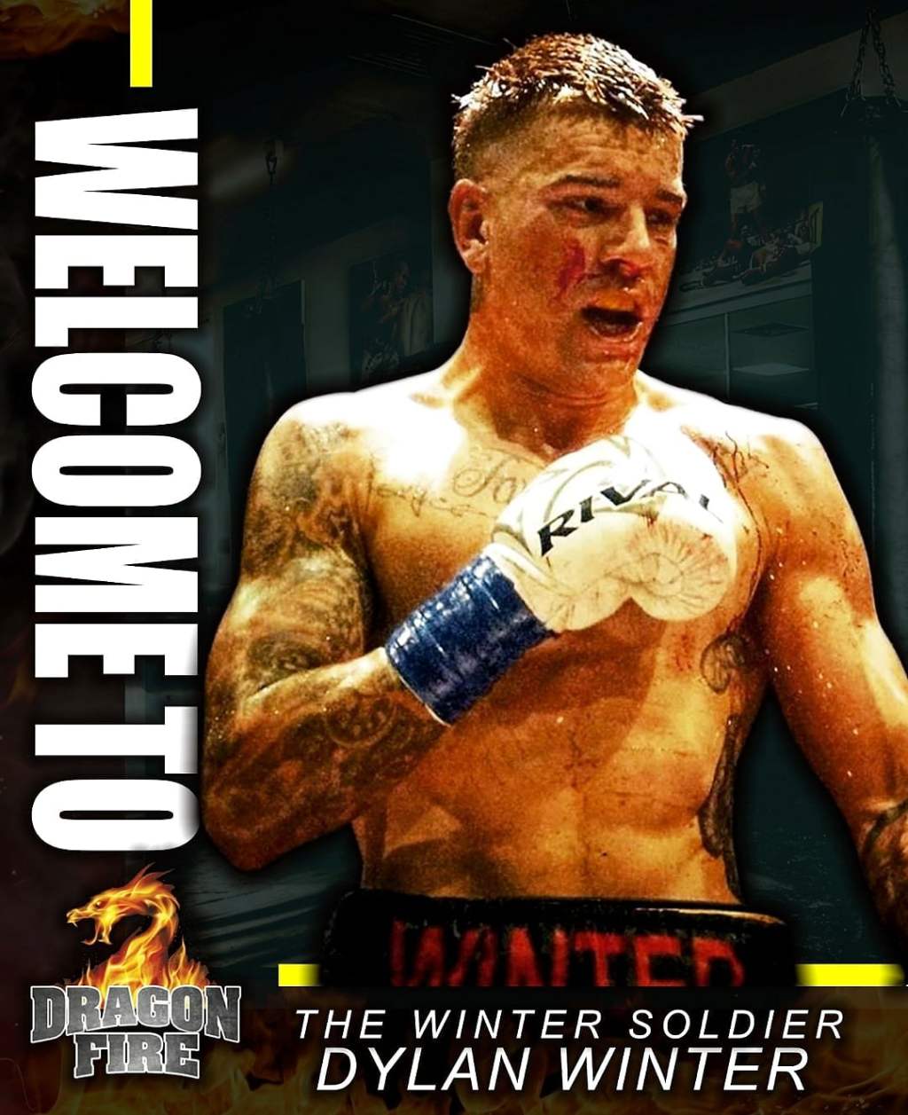 AUSSIE DYLAN WINTER SIGNS WITH DRAGON FIRE&nbsp;BOXING!