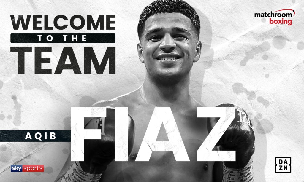 AQIB FIAZ SIGNS WITH MATCHROOM&nbsp;BOXING!