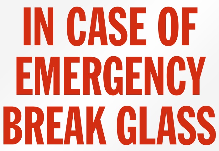 BREAK IN CASE OF AN EMERGENCY | TEN FIGHTS FOR YOUR ISOLATION&nbsp;NEEDS!