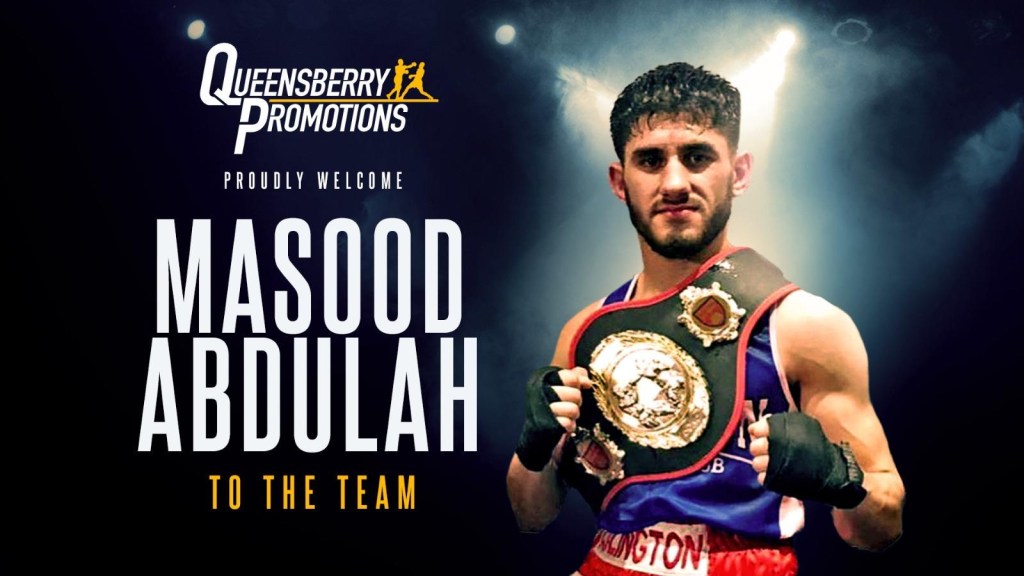 MASOOD ABDULAH SIGNS FOR&nbsp;QUEENSBERRY