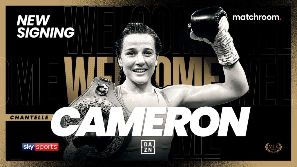 CHANTELLE CAMERON SIGNS WITH MATCHROOM&nbsp;BOXING