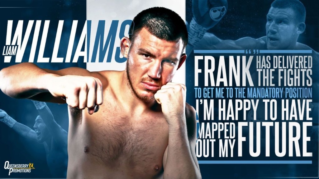 LIAM WILLIAMS SIGNS NEW LONG TERM DEAL WITH QUEENSBERRY&nbsp;PROMOTIONS