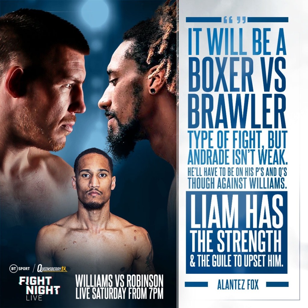 “HE COMES FOR WAR” – BEATEN FOX BELIEVES WARRIOR WILLIAMS COULD CONQUER&nbsp;WORLD