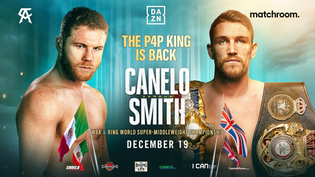CANELO ALVAREZ MEETS CALLUM SMITH ON DECEMBER&nbsp;19