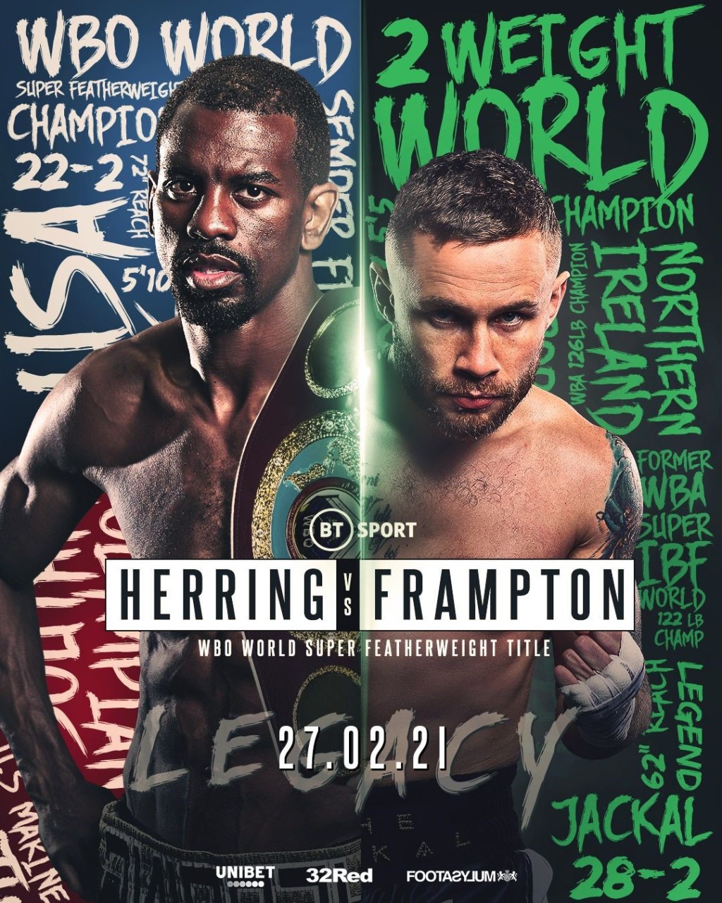 FRAMPTON AND HERRING SET TO COLLIDE ON FEB&nbsp;27