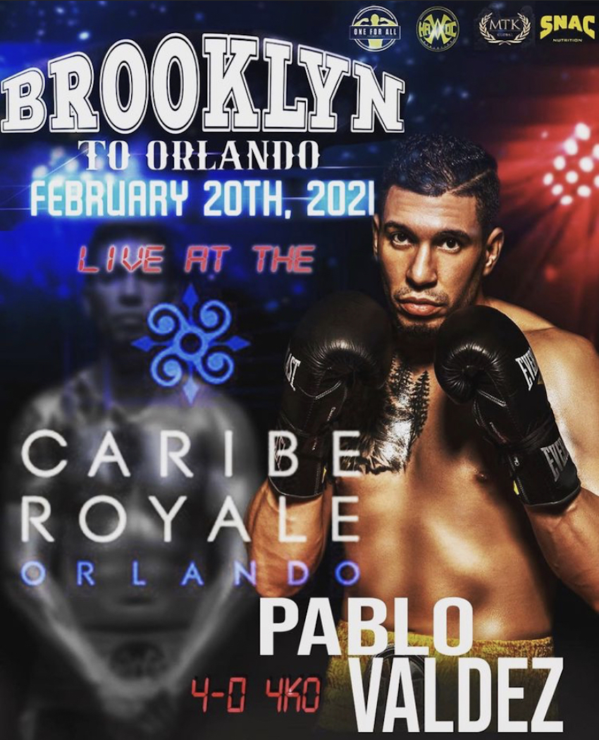 HARD-HITTING NEW YORKER PABLO VALDEZ RETURNS FEBRUARY 20, ORLANDO, FLORIDA, DISCUSSES RELATIONSHIP WITH EDGAR BERLANGA&nbsp;JR