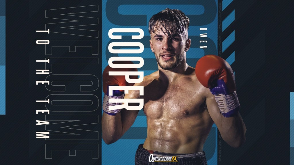 HOT PROSPECT OWEN COOPER SIGNS FOR QUEENSBERRY, FIGHTS&nbsp;SATURDAY