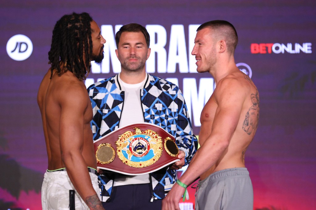RUNNING ORDER, WEIGHTS AND IMAGES FROM DEMETRIUS ANDRADE VS. LIAM WILLIAMS WEIGH-IN IN&nbsp;FLORIDA