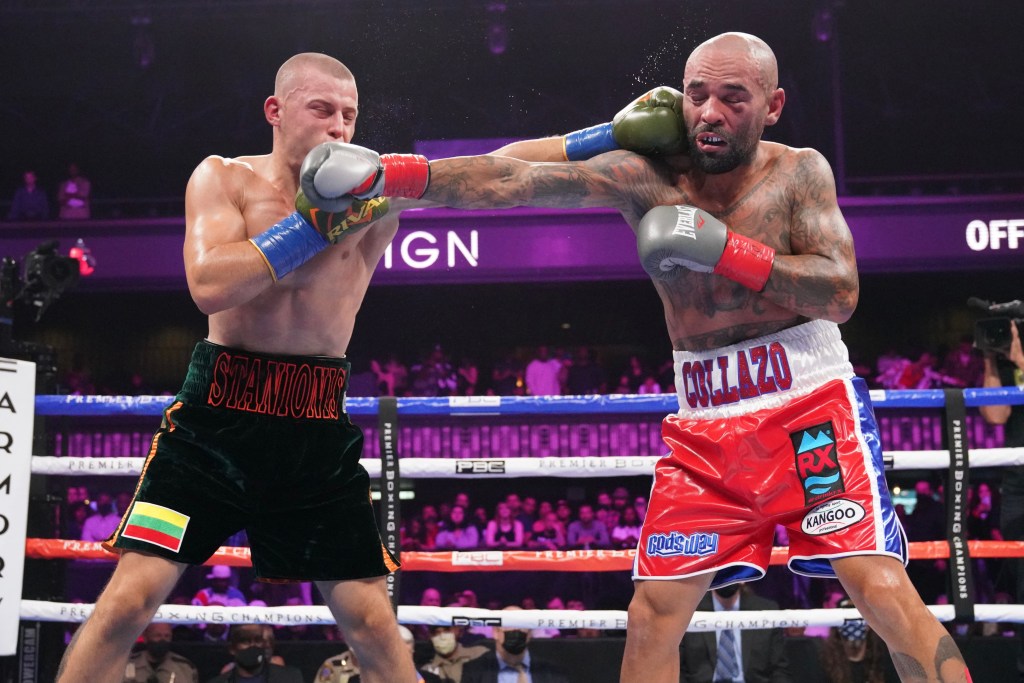 EIMANTAS STANIONIS VS. LUIS COLLAZO RULED NO-DECISION AFTER ACCIDENTAL HEADBUTT INJURES COLLAZO IN ROUND&nbsp;FOUR