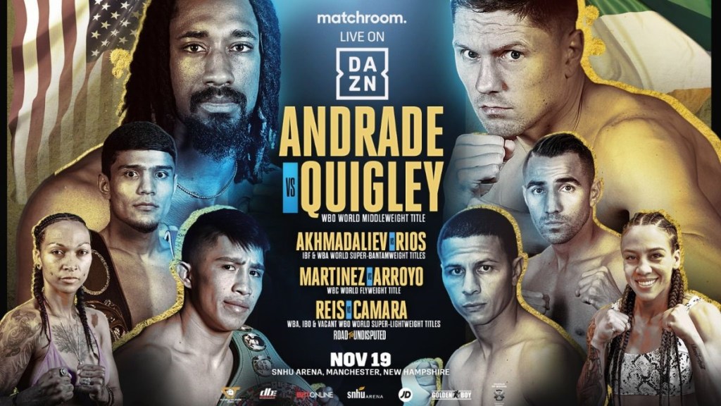 ANDRADE DEFENDS WBO CROWN AGAINST QUIGLEY ON NOV&nbsp;19!