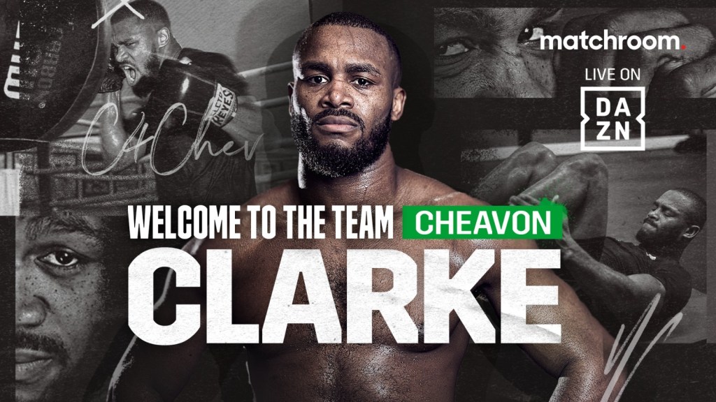 CHEAVON CLARKE SIGNS PROMOTIONAL DEAL WITH&nbsp;MATCHROOM