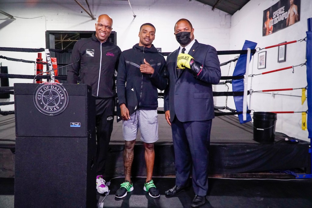 DALLAS  MAYOR ERIC JOHNSON DECLARES SATURDAY, APRIL 16 “ERROL SPENCE JR. DAY”  IN DALLAS AT PRESS CONFERENCE AHEAD OF SPENCE’S FIGHT&nbsp;SATURDAY