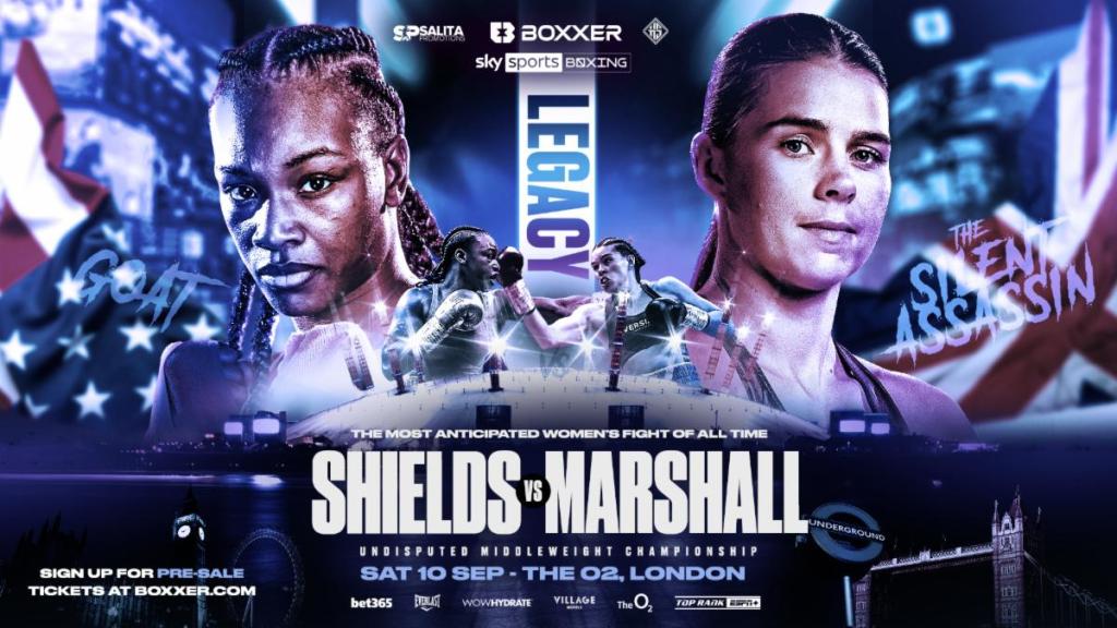 UNDISPUTED WORLD MIDDLEWEIGHT CHAMPIONSHIP ON THE LINE WHEN CLARESSA  SHIELDS AND SAVANNAH MARSHALL SQUARE OFF AT THE O2, LONDON ON 10TH&nbsp;SEPTEMBER