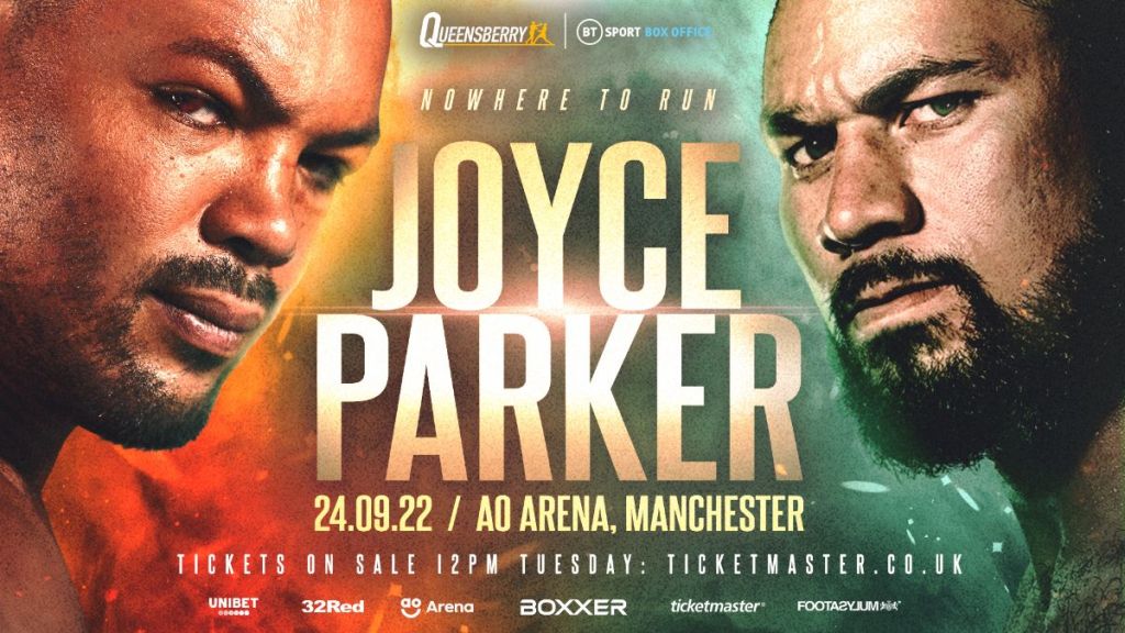 ‘NOWHERE TO RUN’ – JOYCE VS PARKER – MANCHESTER, 24&nbsp;SEPTEMBER