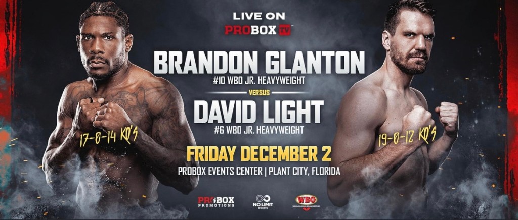 BRANDON GLANTON DISCUSSES DAVID LIGHT SHOWDOWN, HAS EYES ON A WORLD TITLE CHALLENGE IN&nbsp;2023