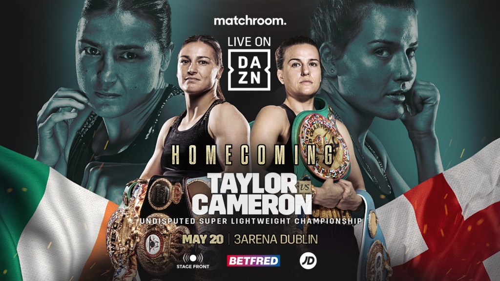 TAYLOR BIDS TO BECOME TWO-WEIGHT UNDISPUTED WORLD CHAMPION AGAINST CAMERON ON MAY 20 IN&nbsp;DUBLIN