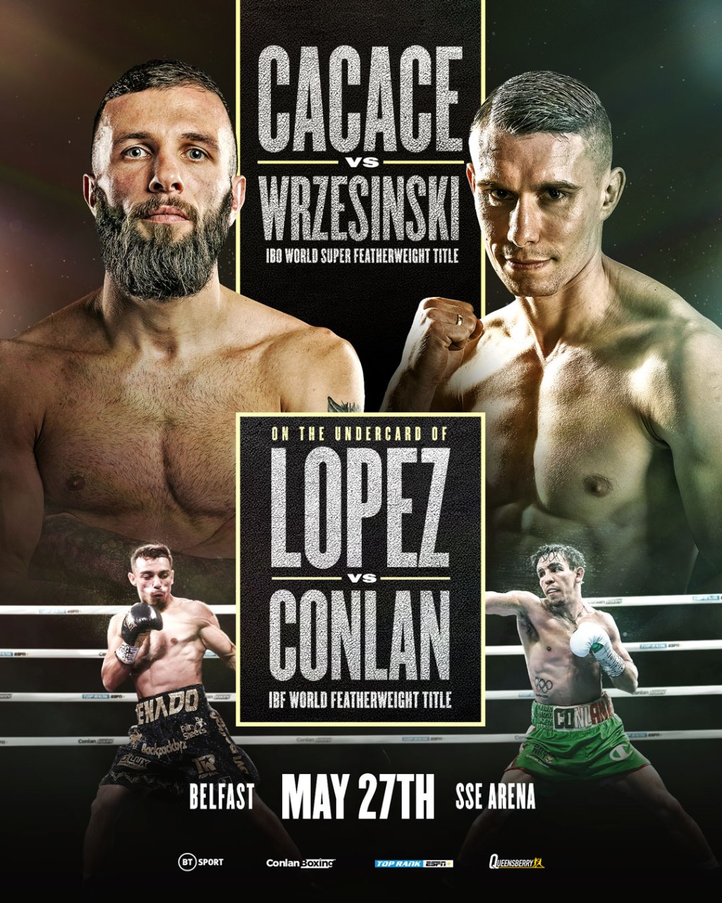 QUEENSBERRY TITLE TREBLE IN&nbsp;BELFAST