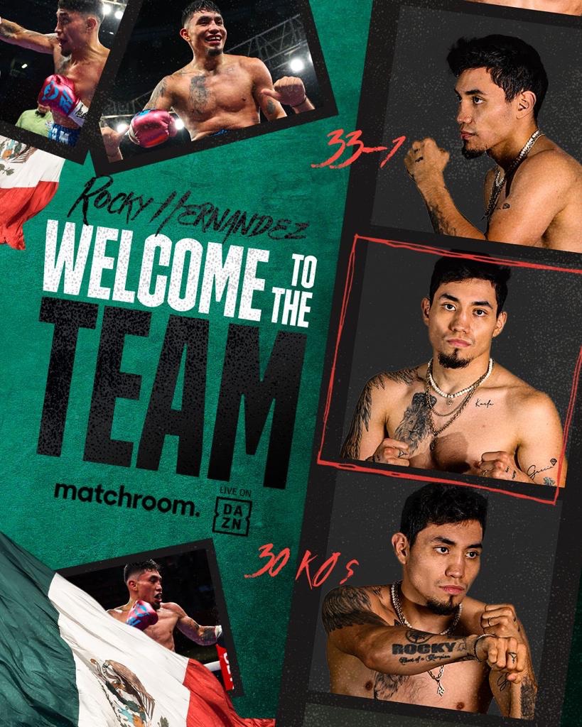 ROCKY HERNANDEZ SIGNS PROMOTIONAL DEAL WITH&nbsp;MATCHROOM