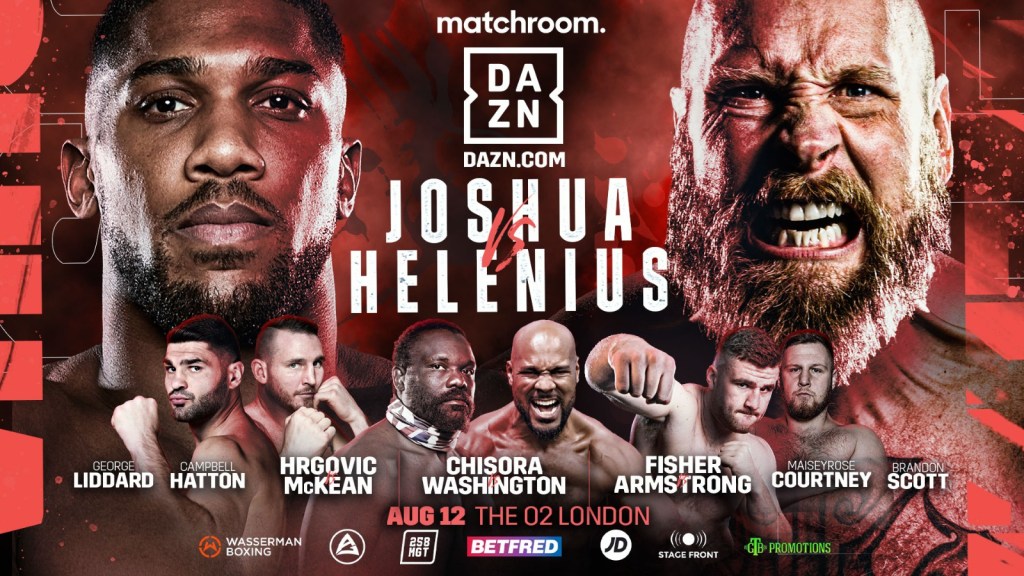 ROBERT HELENIUS STEPS IN TO FACE ANTHONY JOSHUA AT THE&nbsp;O2