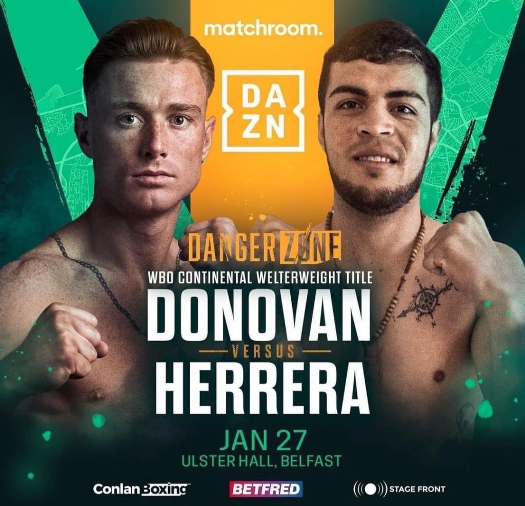 Rising Irish welterweight star Paddy “The Real Deal” Donovan Returns this Saturday in&nbsp;Belfast