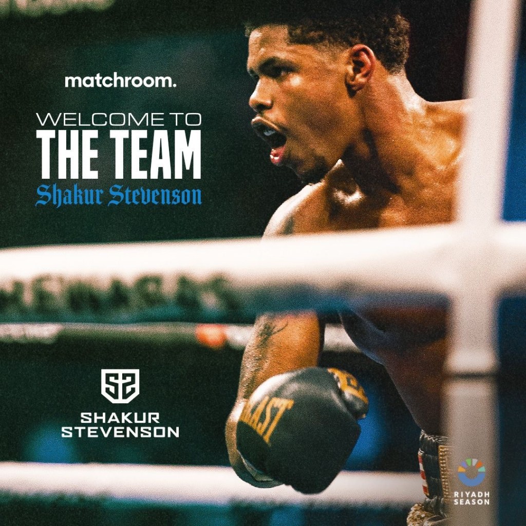 SHAKUR STEVENSON SIGNS PROMOTIONAL DEAL WITH MATCHROOM&nbsp;BOXING