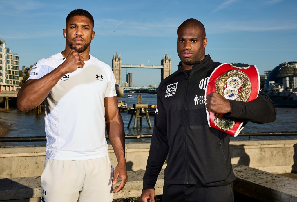 JOSHUA AND DUBOIS FACE OFF AHEAD OF BLOCKBUSTER ALL-BRITISH HEAVYWEIGHT WORLD TITLE CLASH AT WEMBLEY STADIUM THIS&nbsp;SATURDAY