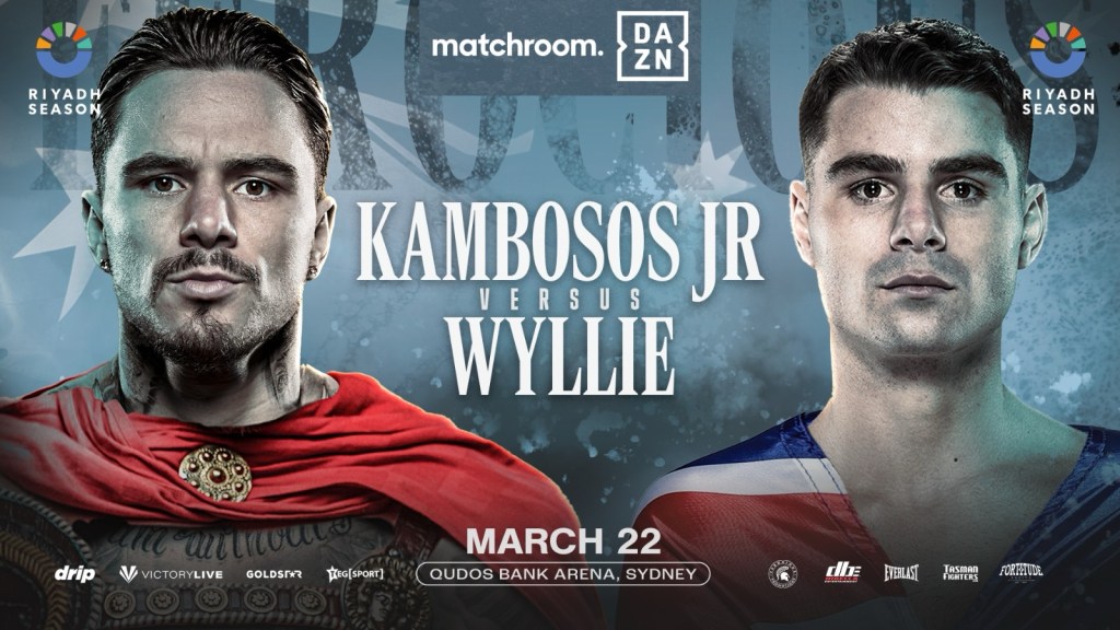 GEORGE KAMBOSOS JR TO FACE AUSTRALIAN RIVAL JAKE WYLLIE IN NEW MAIN EVENT&nbsp;THIS SATURDAY&nbsp;IN SYDNEY