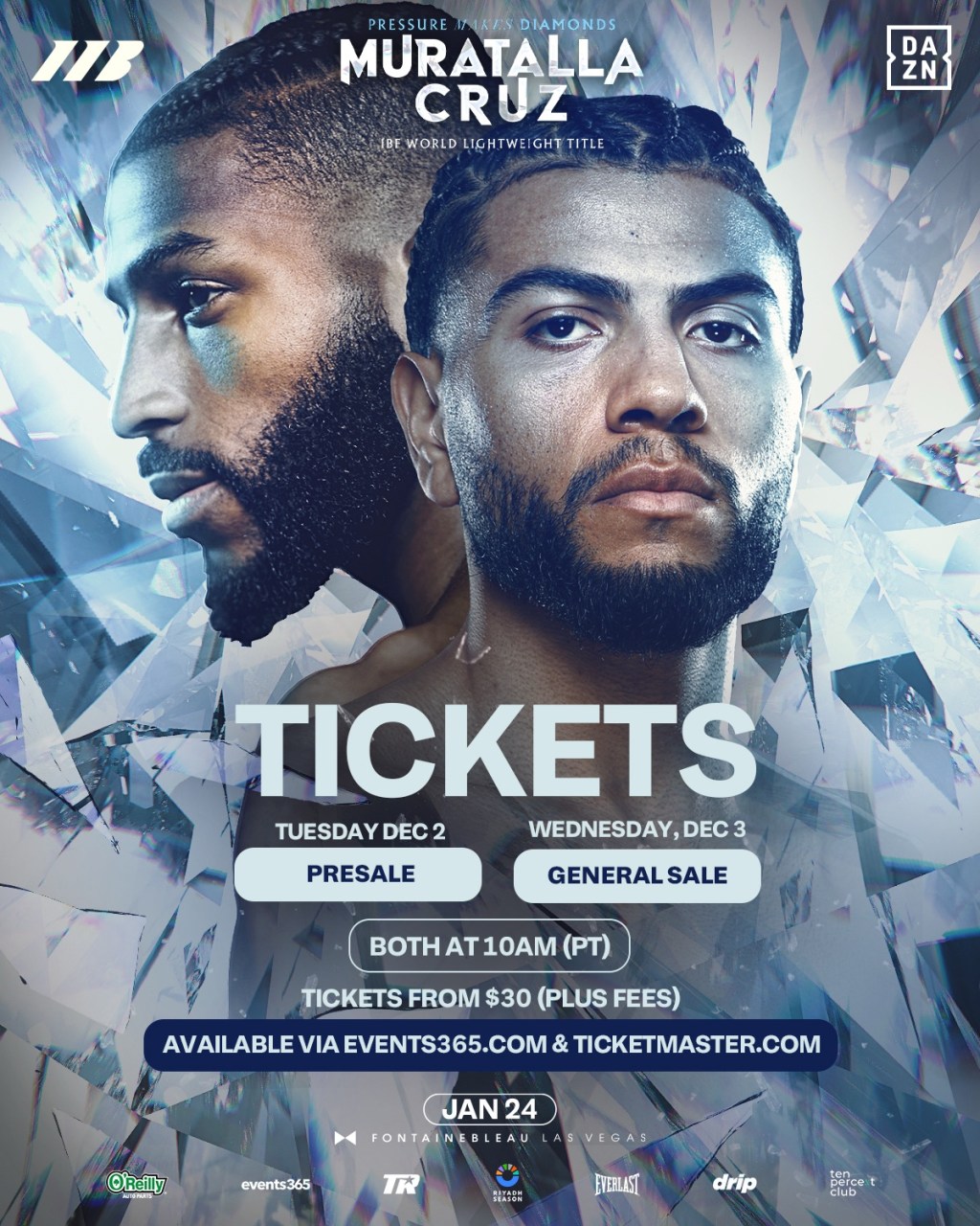 MATCHROOM BOXING RETURNS TO FONTAINEBLEAU LAS VEGAS WITH MURATALLA-CRUZ FIGHT,&nbsp;JAN. 24,&nbsp;2026